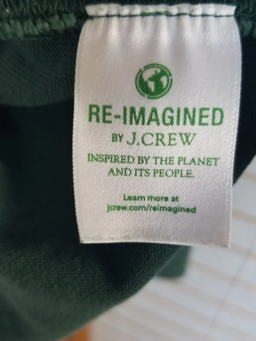 J. Crew Red Oarsman Men's Long Sleeve 1/4 Zip Sweatshirt Green Size Large Faded